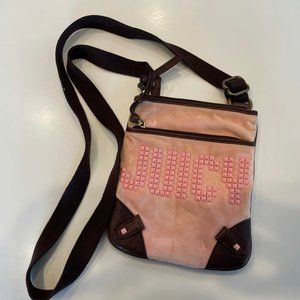 Juicy Couture Pink and Brown Crossbody bag